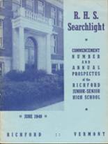 Richford Junior - Senior High School 1940 yearbook cover photo