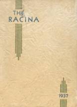 Racine High School 1937 yearbook cover photo