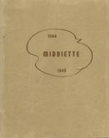 Middlebury High School 1945 yearbook cover photo