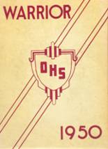 Osceola High School 1950 yearbook cover photo