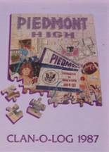 Piedmont High School 1987 yearbook cover photo