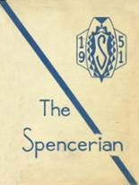 Spencer High School 1951 yearbook cover photo