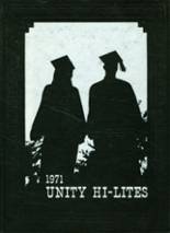 Unity High School 1971 yearbook cover photo