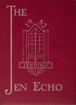 Jennings High School 1952 yearbook cover photo