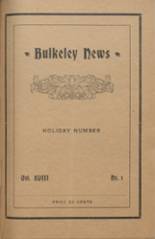1920 Bulkeley School Yearbook from New london, Connecticut cover image