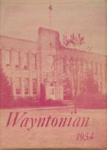 Wayne County High School 1954 yearbook cover photo