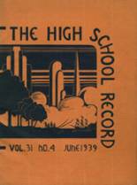 Camden High School 1939 yearbook cover photo