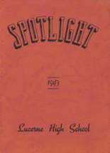 Lucerne High School 1943 yearbook cover photo