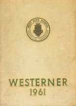 West High School 1961 yearbook cover photo