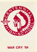 Centennial High School 1984 yearbook cover photo