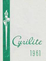 St. Cyril High School 1961 yearbook cover photo