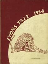 Lyons High School 1954 yearbook cover photo