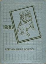 Jordan High School 1986 yearbook cover photo
