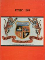 Allegan High School 1981 yearbook cover photo