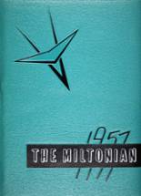 Milton High School 1957 yearbook cover photo