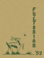 Fulton High School 1953 yearbook cover photo