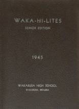 Wakarusa High School 1945 yearbook cover photo