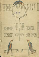 Lebanon High School 1918 yearbook cover photo