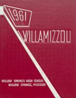 Willow Springs High School 1961 yearbook cover photo