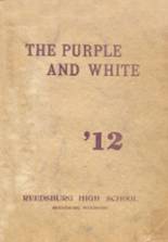Reedsburg High School 1912 yearbook cover photo