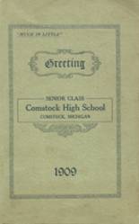 Comstock High School 1909 yearbook cover photo