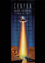 Canyon High School 1993 yearbook cover photo