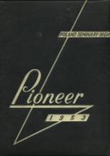 Poland Seminary 1953 yearbook cover photo