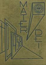 Notre Dame High School 1958 yearbook cover photo