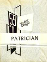 St. Patrick's High School 1959 yearbook cover photo