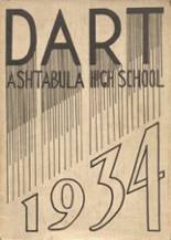 Ashtabula High School 1934 yearbook cover photo