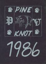 Pine Valley Central High School 1986 yearbook cover photo