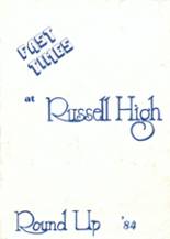 Russell High School 1984 yearbook cover photo
