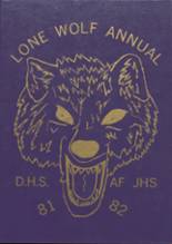 Dalhart High School 1982 yearbook cover photo