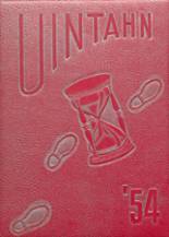 Uintah High School 1954 yearbook cover photo