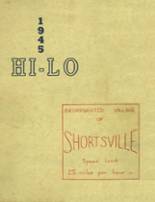 Shortsville High School 1945 yearbook cover photo