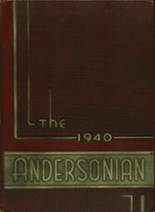 Anderson High School 1940 yearbook cover photo