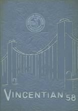Vincentian High School 1958 yearbook cover photo