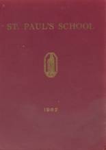 St. Paul's School 1962 yearbook cover photo