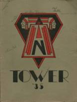 North High School 1935 yearbook cover photo