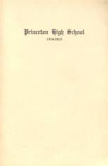 Princeton High School 1915 yearbook cover photo