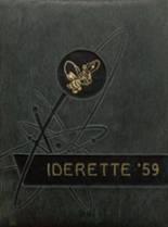 Ider High School 1959 yearbook cover photo