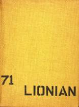 Lincoln High School 1971 yearbook cover photo