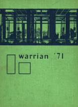 Warwick High School 1971 yearbook cover photo