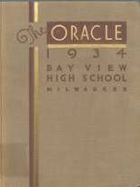 Bay View High School 1934 yearbook cover photo