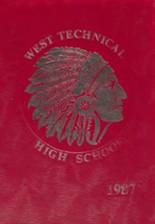 West Technical High School 1987 yearbook cover photo
