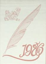 Brady High School 1986 yearbook cover photo