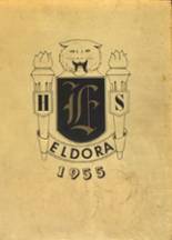 Eldora High School 1955 yearbook cover photo