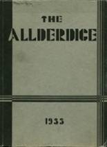 Allderdice High School 1933 yearbook cover photo