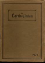 Carthage High School 1933 yearbook cover photo