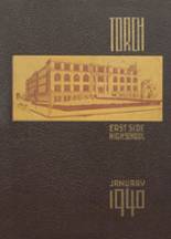 East Side High School 1940 yearbook cover photo